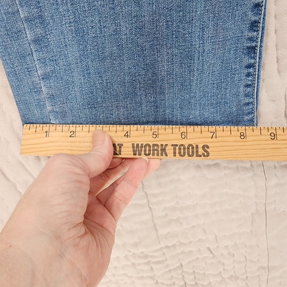 Levis Classic Bootcut Jeans 16M Womens Blue Medium Wash Stretch Western Cowgirl - Picture 9 of 12